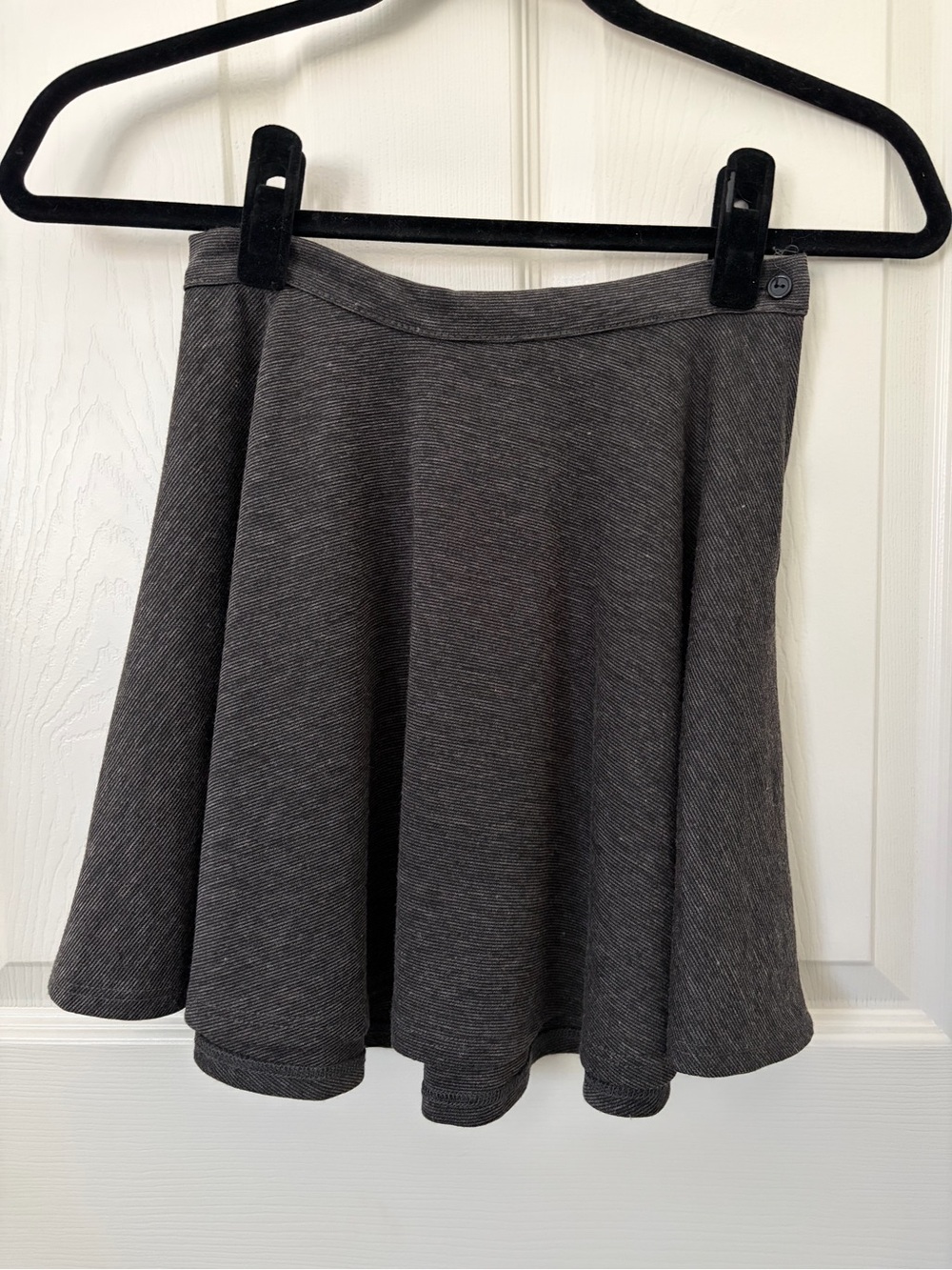 Women's Dark Gray Circle Skirt - Flared Skater Style